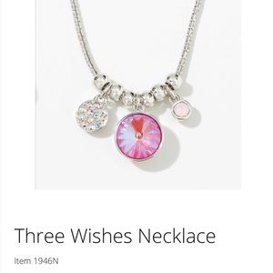 Touchstone Crystal Three Wishes Necklace- length 16”-18”